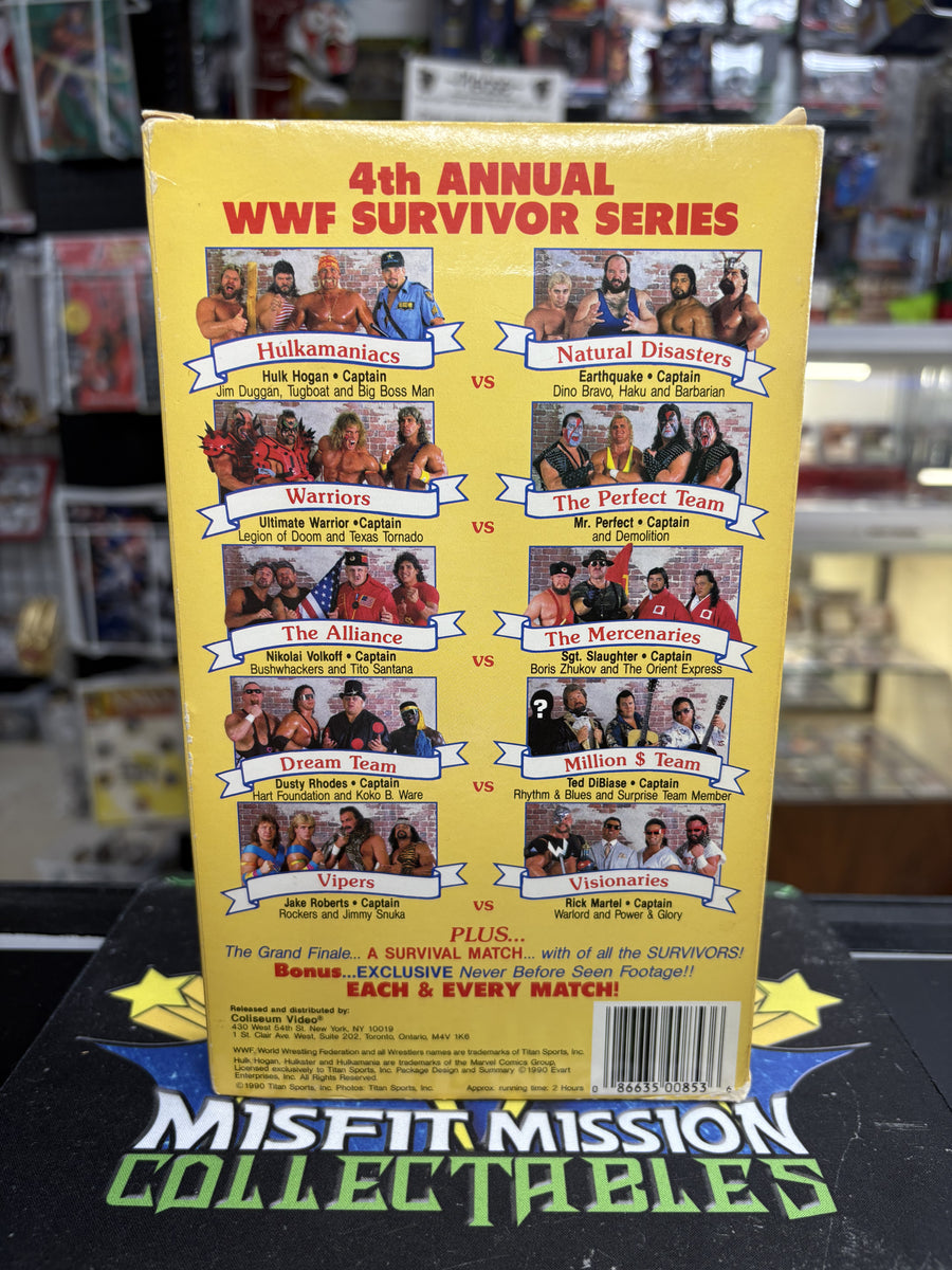 1990 WWE WWF Coliseum Video Survivor Series VHS Tape – The Misfit