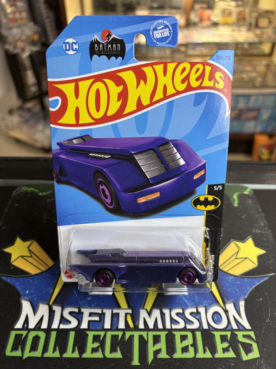 2021 Hot Wheels HW Batman The Animated Series Purple Batmobile Car Ne The Misfit Mission Collectables