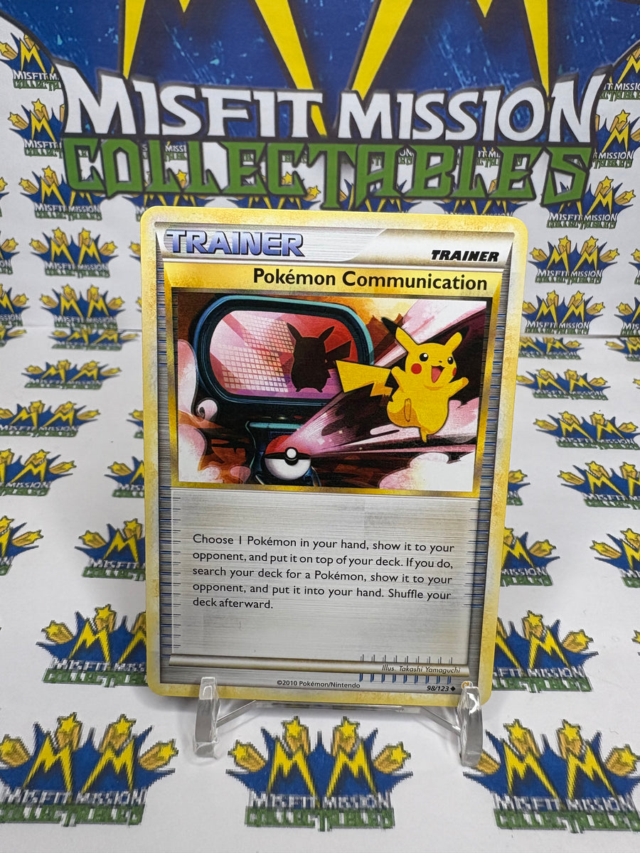 pokemon communication gold card HeartGold & SoulSilver Trainer Pokemon 98/123 Tr – The Misfit Mission Collectables Deck:Crushing Thorn Reign of Jafar Starter Deck Originally released February 1 Emet-Selch of the Third