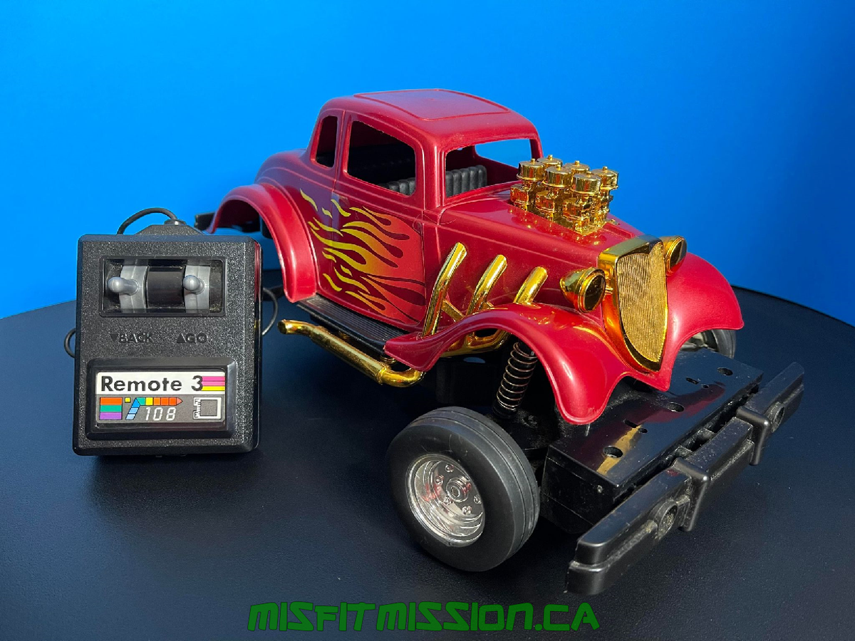 Vintage Scientific Toys Inc. Ford Hot Rod Wired Remote Control Car The Misfit Mission Collectables