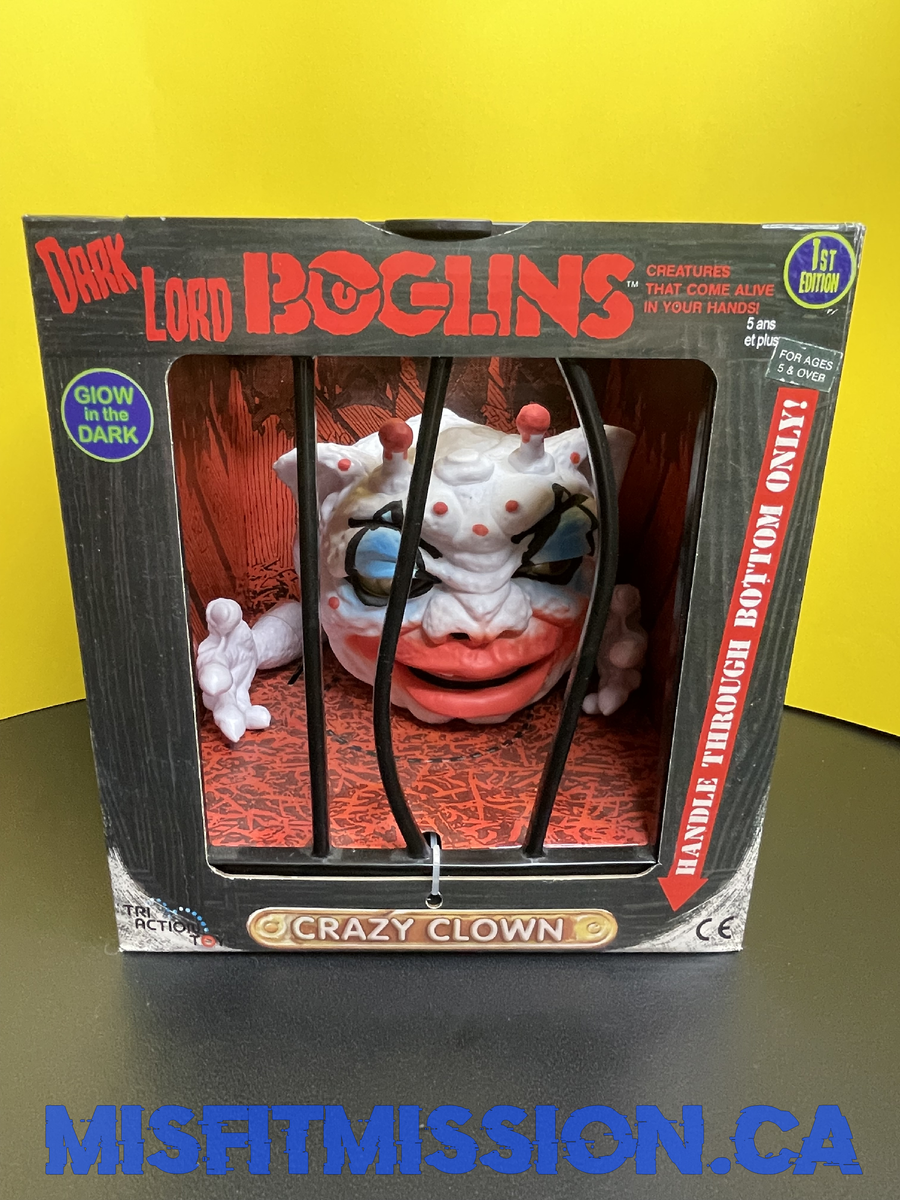 Tri action Toys 1st Edition Dark Lord Boglins Crazy Clown (New