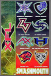 2001 XFL All Team Logos Poster (New)