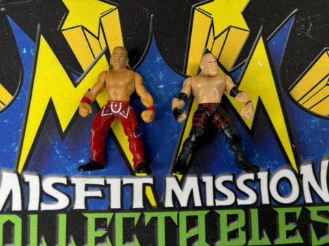 2006 Jakks WWE Micro Aggression Shawn Michaels and Kane 2” Figures