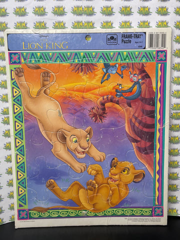 Vintage Golden Frame Tray Disney The Lion King Puzzle
