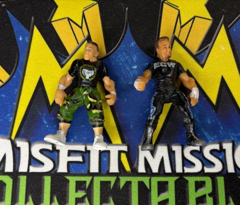 2006 Jakks WWE Micro Aggression John Cena and Tommy Dreamer 2” Figures