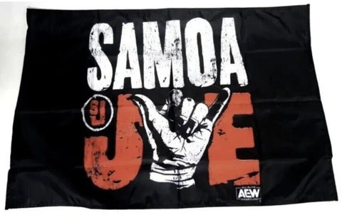 AEW Samoa Joe Flag Wall Hanger (New)