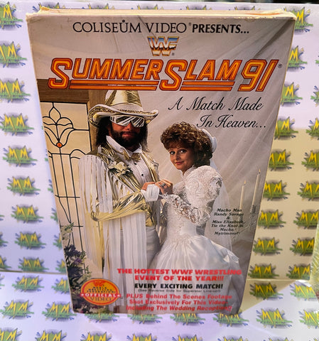 RARE WWE WWF Summerslam 1991 PPV Coliseum Video VHS Tape