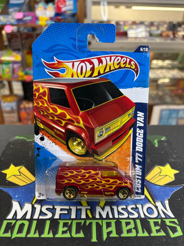 2010 Hot Wheels Heat Fleet 11 Custom ‘77 Dodge Van (New)