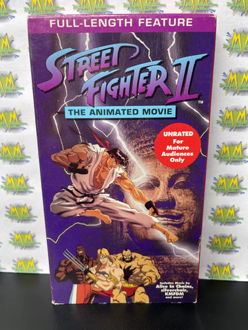 1994 Manga Video Street Fighter II Animated Movie VHS Tape