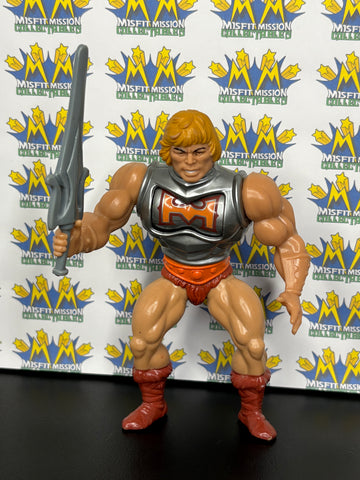 Vintage 1984 MOTU Masters of The Universe Battle Damage He-Man Figure