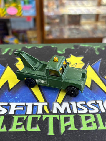 Vintage 1960s Corgi Junior Recovery Land Rover Army Tow Truck Die Cast