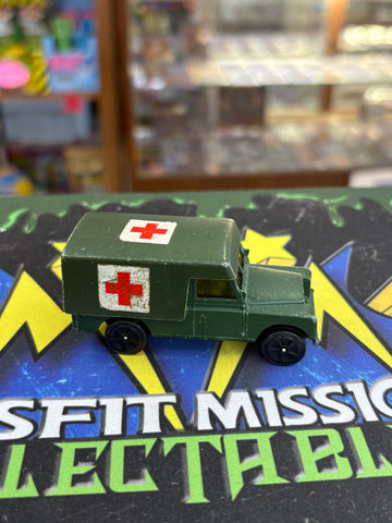 Vintage 1960s Corgi Junior Medical Land Rover Army Ambulance Die Cast