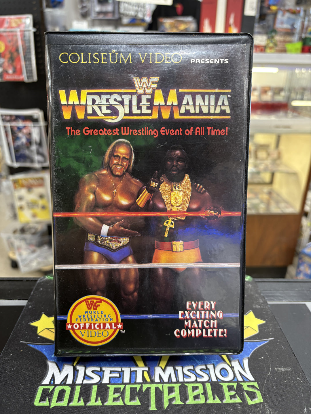 WWF buy WrestleMania VHS Board Game Complete