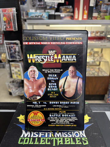 Vintage WWE WWF Coliseum Video Wrestlemania 2 VHS Tape