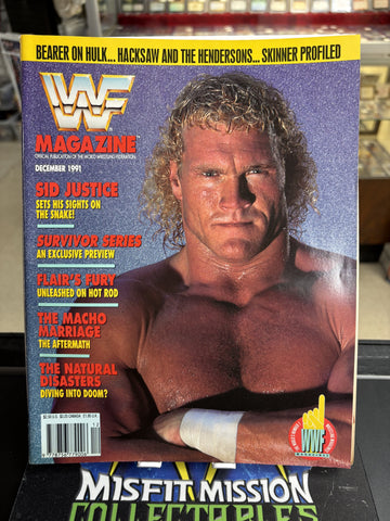 WWE WWF Magazine December 1991 Sid Justice Issue