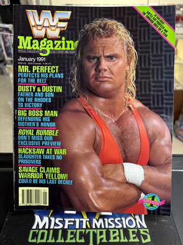 WWE WWF Magazine January 1991 Mr. Perfect Issue