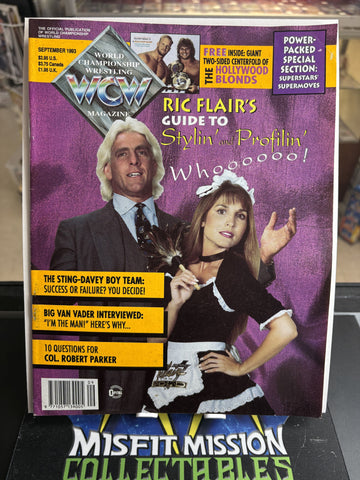 WCW Magazine September 1993 Ric Flair Guide to Stylin’ and Profilin’