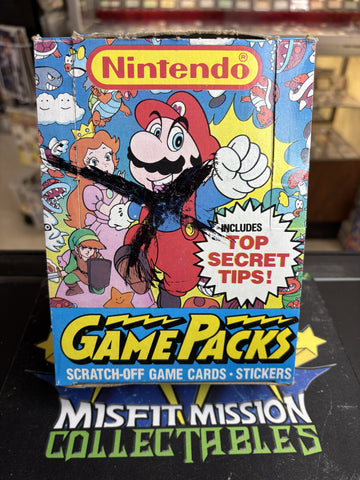 Vintage Topps 1989 Nintendo Gamepaks Mario 48 Packs Trading Cards