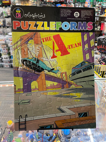 Vintage 1983 Colorforms Puzzleforms The A-Team 30 Piece Puzzle