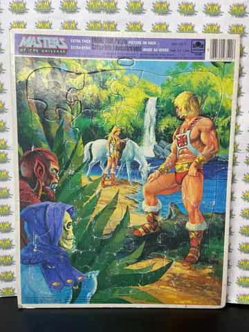 Vintage Golden Extra Thick Frame Tray Master of The Universe He-Man Puzzle