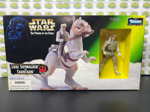 1997 Star Wars Power of The Force Luke Skywalker and Tauntaun (New)