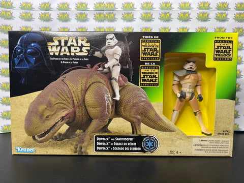 1997 Star Wars Power of The Force Dewback and Santrooper (New)