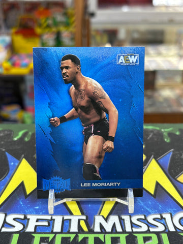 2022 Skybox AEW All Elite Wrestling Metal Universe Blue Spectrum Lee Moriarty Trading Card #79