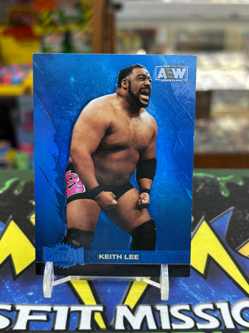 2022 Skybox AEW All Elite Wrestling Metal Universe Blue Spectrum Keith Lee Trading Card #30