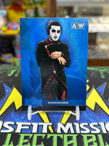 2022 Skybox AEW All Elite Wrestling Metal Universe Blue Spectrum Danhausen Card #83