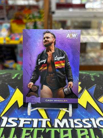 2022 Skybox AEW All Elite Wrestling Metal Universe Purple Spectrum Cash Wheeler 105/199 Card #82