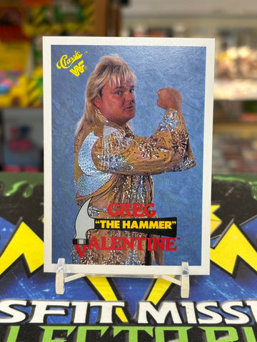 1990 WWF Classic Greg The Hammer Valentine #33 Trading Card