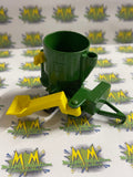 Vintage ERTL John Deere Tractor and Grinder Mill Mixer 1/64 Scale