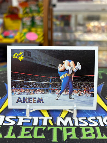 1990 WWF Classic Akeem #78 Trading Card