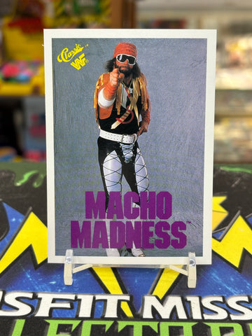 1990 WWF Classic Macho King Randy Savage #105 Trading Card