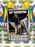 Vintage 1993 WWF Coliseum Video Macho Man Randy Savage Post Card