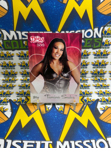 2012 Topps WWE Divas Class of 2012 Tamina Snuka #15 of 15 Trading Card