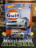 2018 Hot Wheels Premium Culture Car Gulf Volkswagen Golf MK7 Real Riders Metal (New)