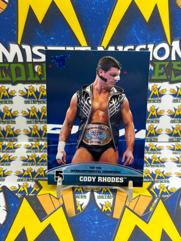 2013 Topps WWE Best of Top Ten Intercontinental Champions Cody Rhodes #5 Trading Card