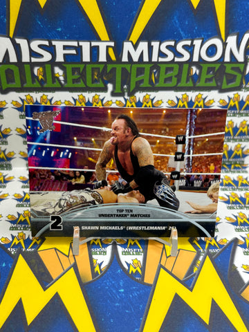 2013 Topps WWE Best of Top Ten Rivals Shawn Michaels Vs Undertaker #2 Trading Card