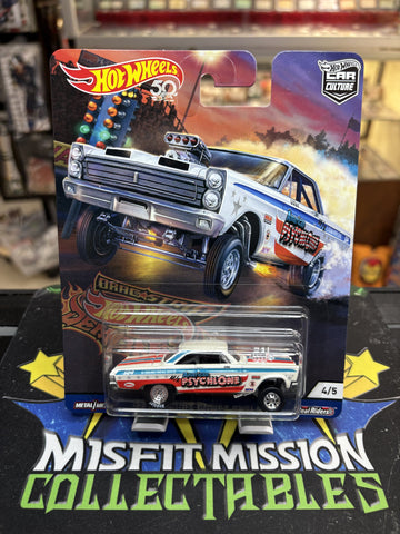 2018 Hot Wheels 50 Car Culture Drag Strip Demons ‘65 Mercury Comet Cyclone Real Riders Metal (New)