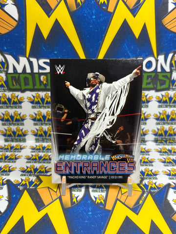 2021 Topps WWE Memorable Entrances Wrestlemania VIII Macho King Randy Savage #ME-3 Trading Card