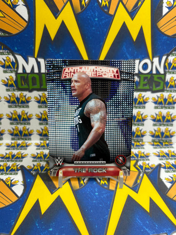 2016 Topps WWE Anti Authority Ring Report The Rock #12AA Trading Card