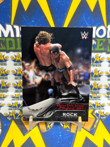 2016 Topps WWE The Rock Tribute Battles Chris Jericho No Mercy 2001 #20 of 40 Trading Card