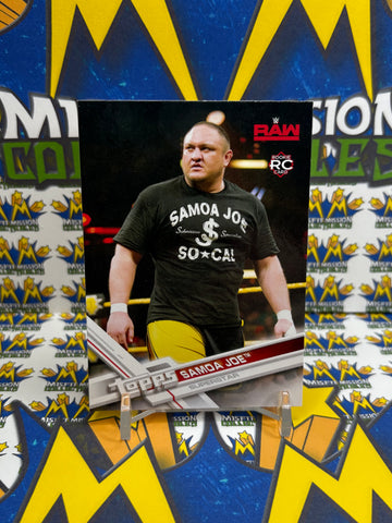 2017 Topps WWE Raw Samoa Joe Rookie Card #83 Trading Card