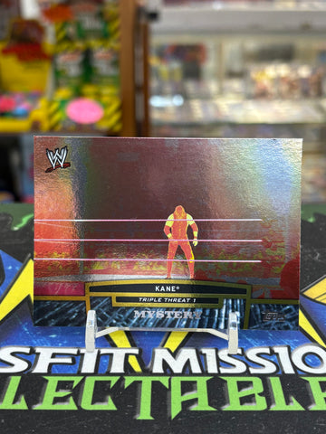 2013 Topps WWE Foil Triple Threat 1 Mystery Kane #TT15-1 Trading Card