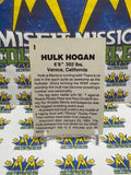 Vintage 1985 Wrestling All-Stars Hulk Hogan #1 Trading Card Hand Cut