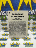 Vintage 1985 Wrestling All-Stars Sargent Slaughter #4 Trading Card Hand Cut