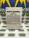 Vintage 1985 Wrestling All-Stars Dusty Rhodes #7 Trading Card Hand Cut