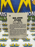 Vintage 1985 Wrestling All-Stars Big John Studd #10 Trading Card Hand Cut