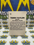 Vintage 1985 Wrestling All-Stars Terry Taylor #16 Trading Card Hand Cut
